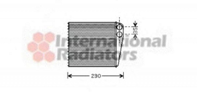 VAN WEZEL 58006229 -  Теплообменник, отопление салона